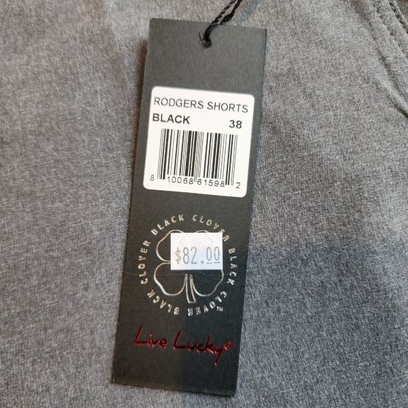 Black Clover Men's Tan Flat Front Shorts - Picture 5 of 11